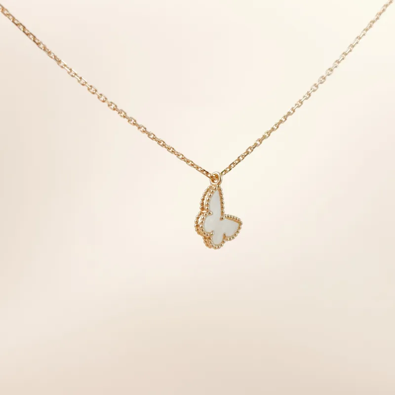 Van Cleef & Arpels Necklace Lucky Alhambra Necklace Pearl · White Mother-of-Pearl18KY ellow Gold One Size39cm — cover view 5 of 9