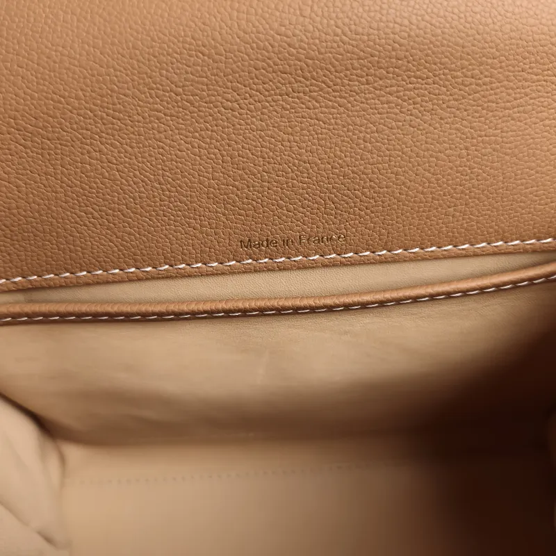 DELVAUX Crossbody Bag Brillant Caramel Calfskin Mini 20 × 11 × 16 cm — detail view 8 of 11