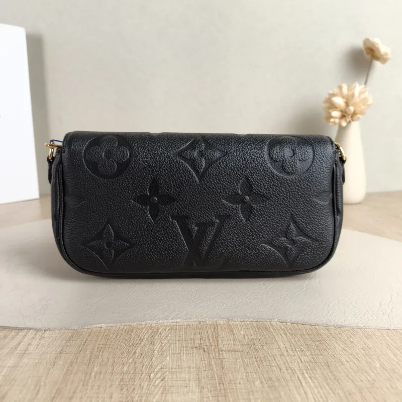 Louis Vuitton Crossbody Bag IVY Black Empreinte Embossed Calfskin Small 23.5 × 4.3 × 12 cm — cover view 4 of 5