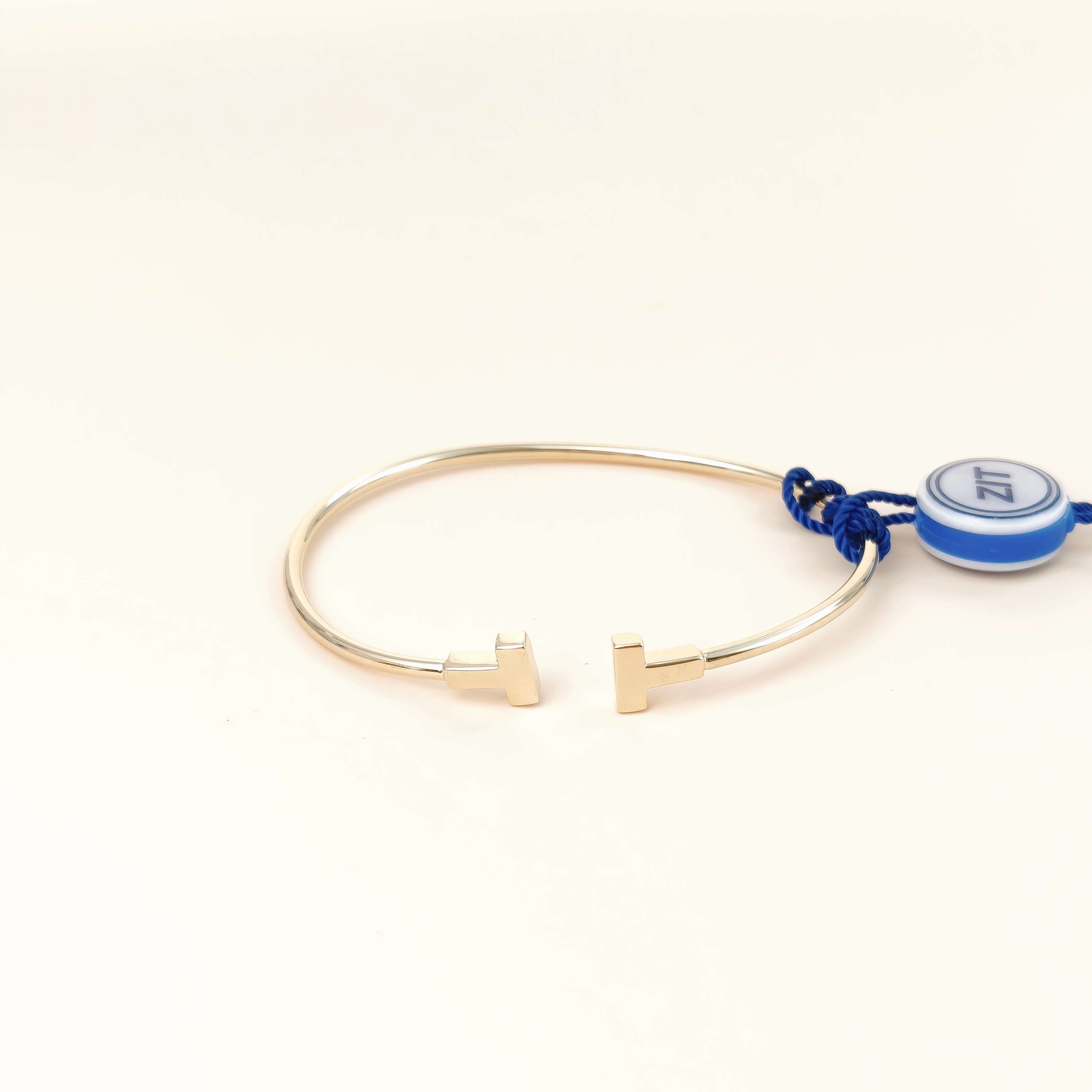 Tiffany&Co. Bangle T Collection T Yellow Gold Yellow Gold 18KY ellow Gold One Size15.4cm