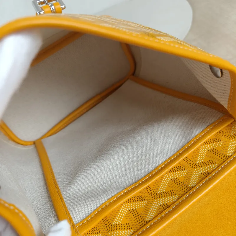 GOYARD Crossbody Bag ALPIN Backpack Yellow PVC Mini 19 × 9.5 × 23 cm — detail view 6 of 14