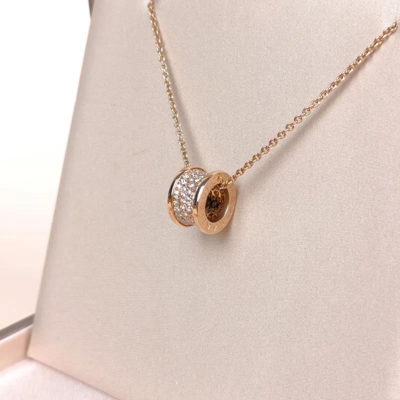 Bvlgari Necklace B.zero1 Rose Gold 18KR ose Gold Diamond One Size 48cm — cover view 3 of 9