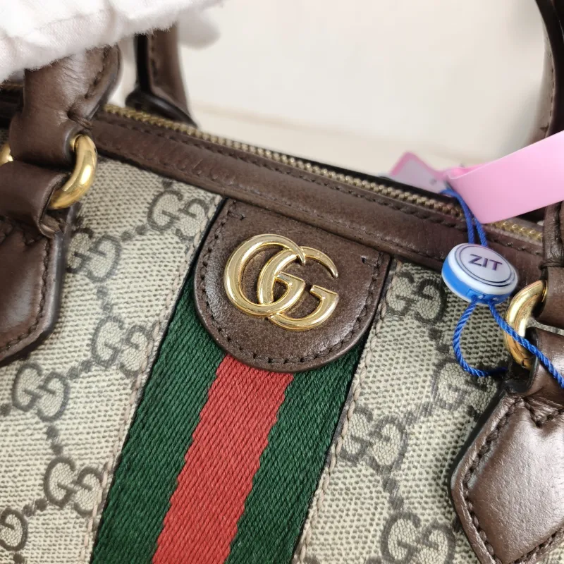 GUCCI Top Handle Bag Ophidia Monogram PVC Medium 25 × 14 × 17 cm — detail view 2 of 11