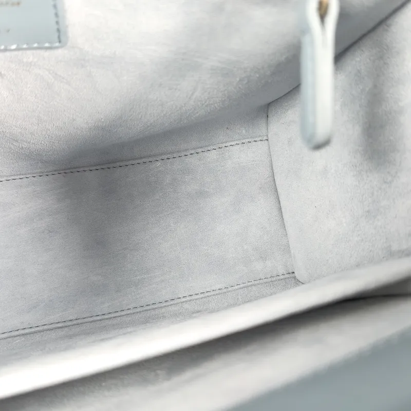 DIOR Top Handle Bag Lady Lady Dior Bag Blue Lambskin Medium 24 × 12 × 21 cm — detail view 8 of 14