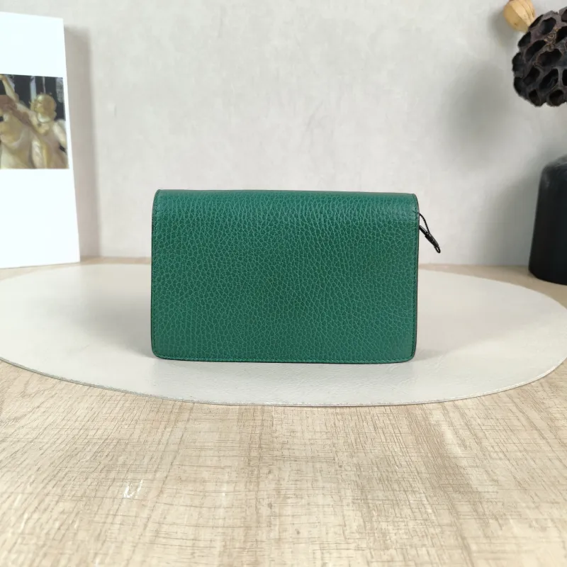 GUCCI Crossbody Bag Dionysus Green Calfskin Mini 16.5 × 4.5 × 10 cm — cover view 6 of 6