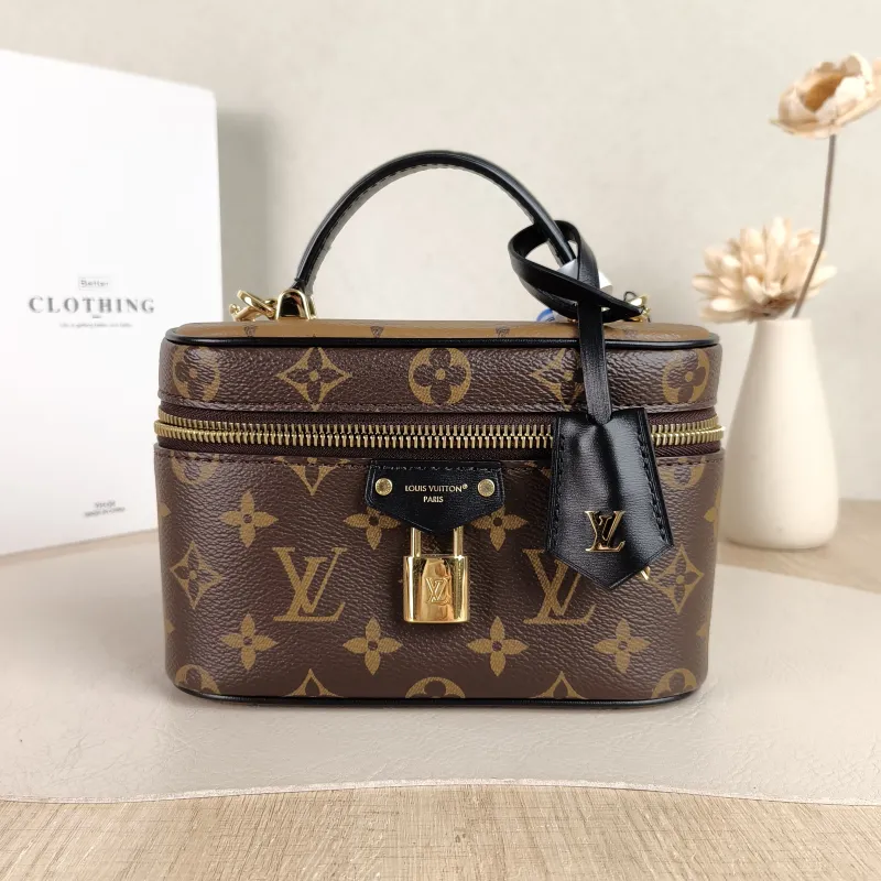 Louis Vuitton Shoulder Bag VANITY Cosmetic Bag Monogram PVC Small 19 × 6 × 13 cm
