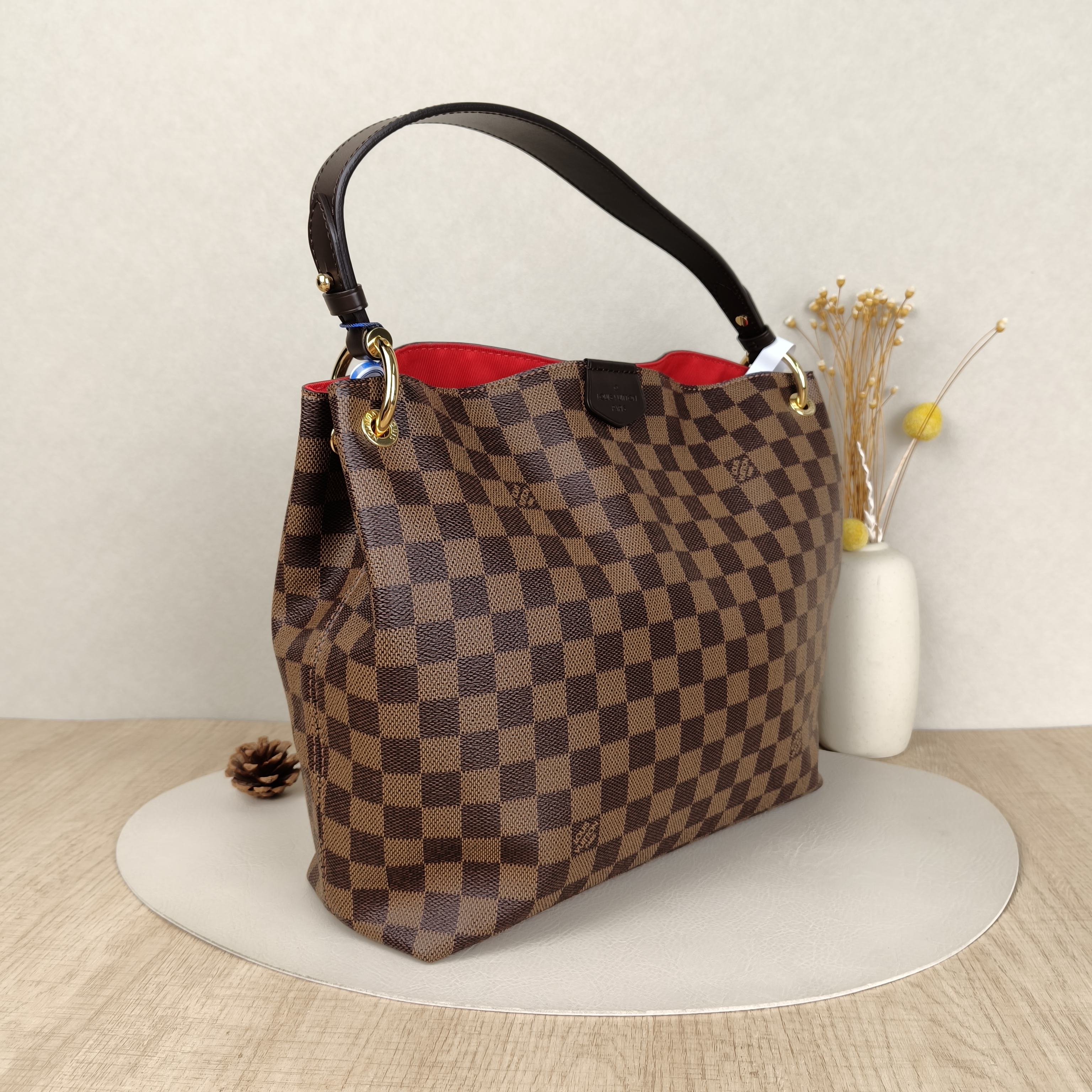 Louis Vuitton Shoulder Bag Graceful Shoulder Bag Damier Ebene PVC Small35 × 11 × 30 cm — cover view 2 of 9