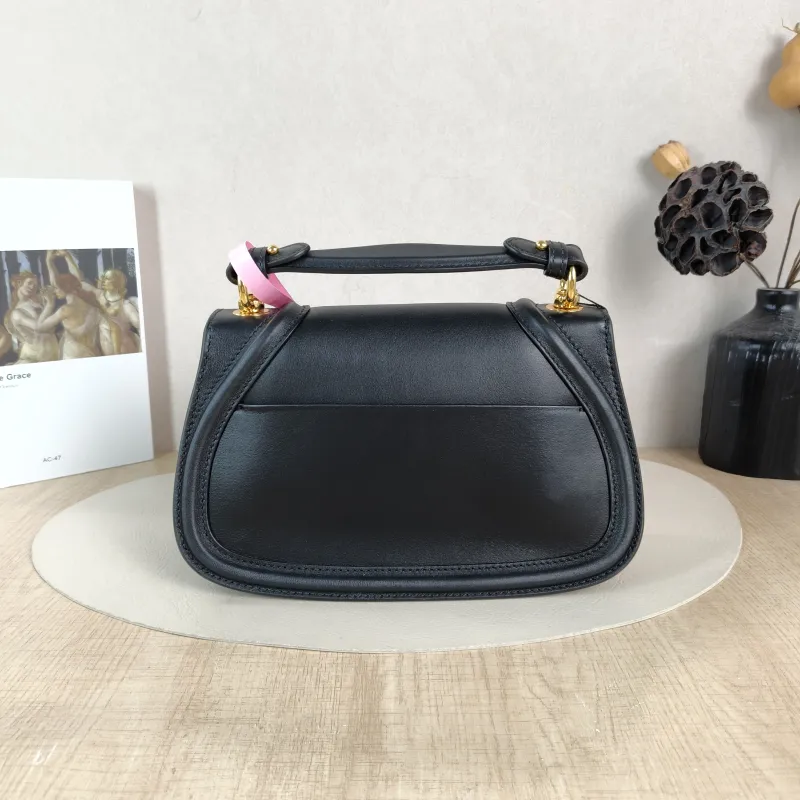GUCCI Crossbody Bag blondie Top Handle Crossbody Bag Black Calfskin Small 26.5 × 8.5 × 16.5 cm — cover view 2 of 6