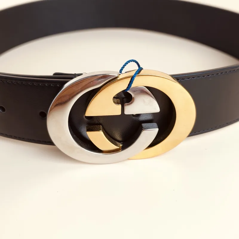 GUCCI Belt GB elt Black Calfskin One Size80 — cover view 2 of 5