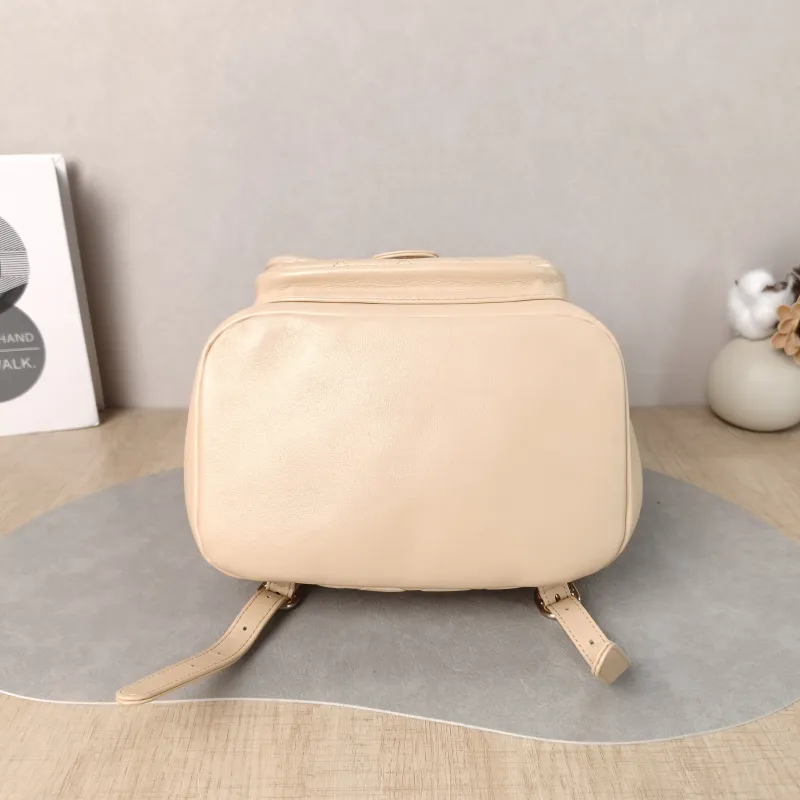 Chanel Backpack Duma Beige Calfskin Large 21 × 13 × 23 cm — cover view 5 of 5