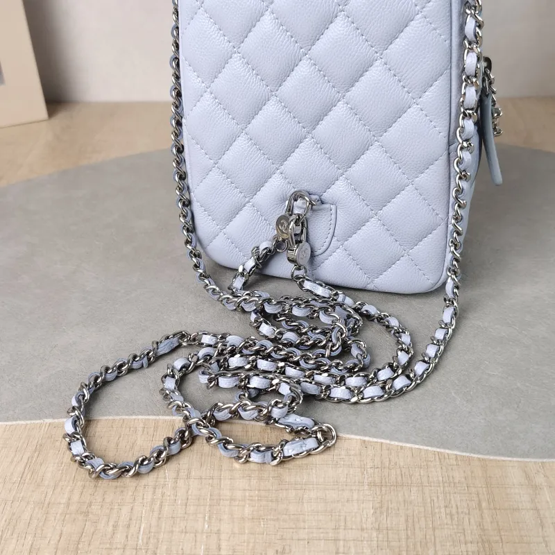 Chanel Backpack Mini Backpack Collection Blue Calfskin One Size 13 × 9 × 18 cm — detail view 3 of 10