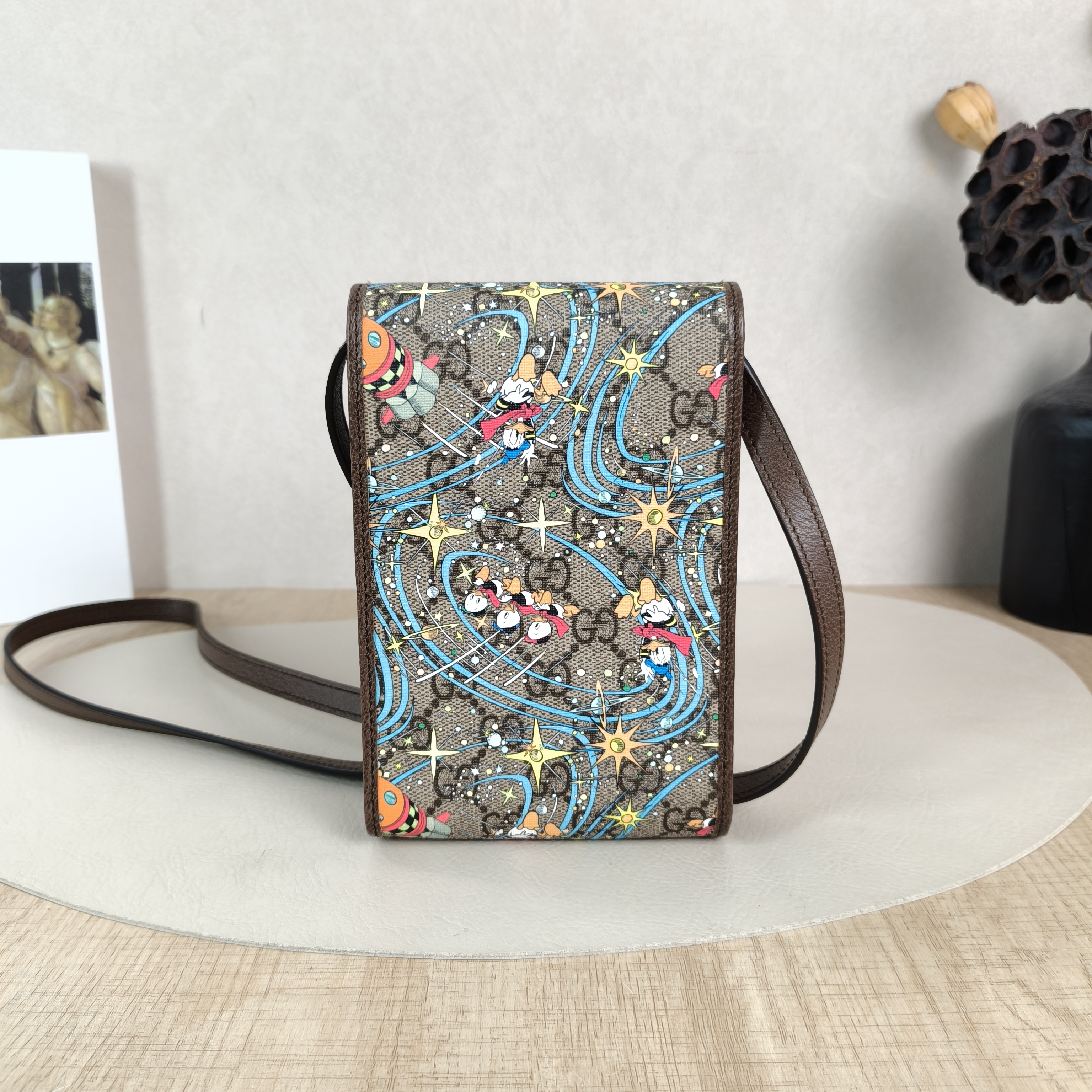 GUCCI Crossbody Bag Crossbody Bag Monogram PVC One Size11.5 × 3 × 17.5 cm — cover view 4 of 5