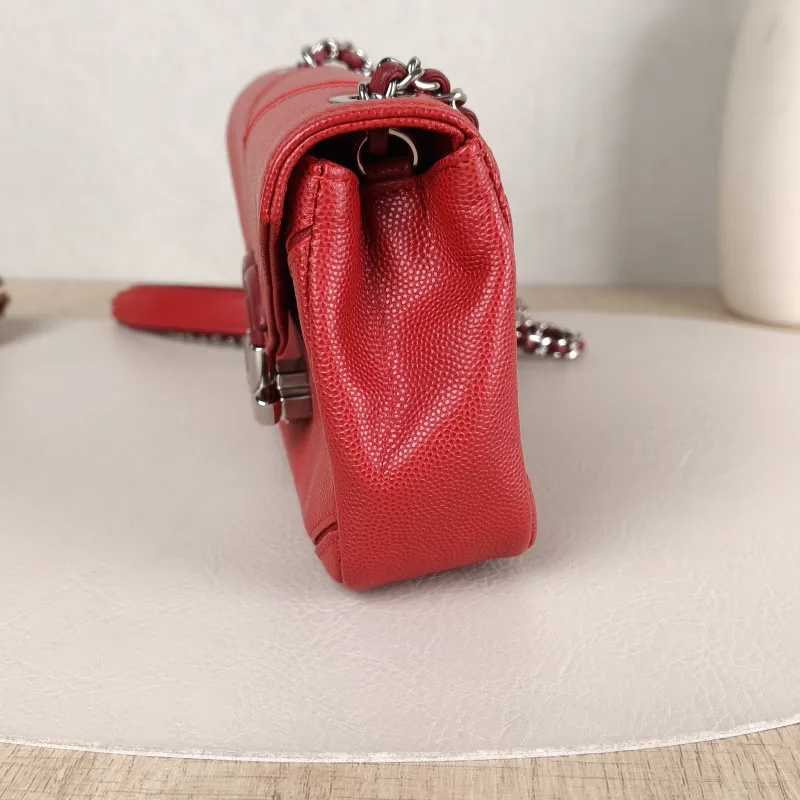 Chanel Crossbody Bagcf Collection Crossbody Bag Red Calfskinmini18 × 4 × 11.5 cm — detail view 2 of 13