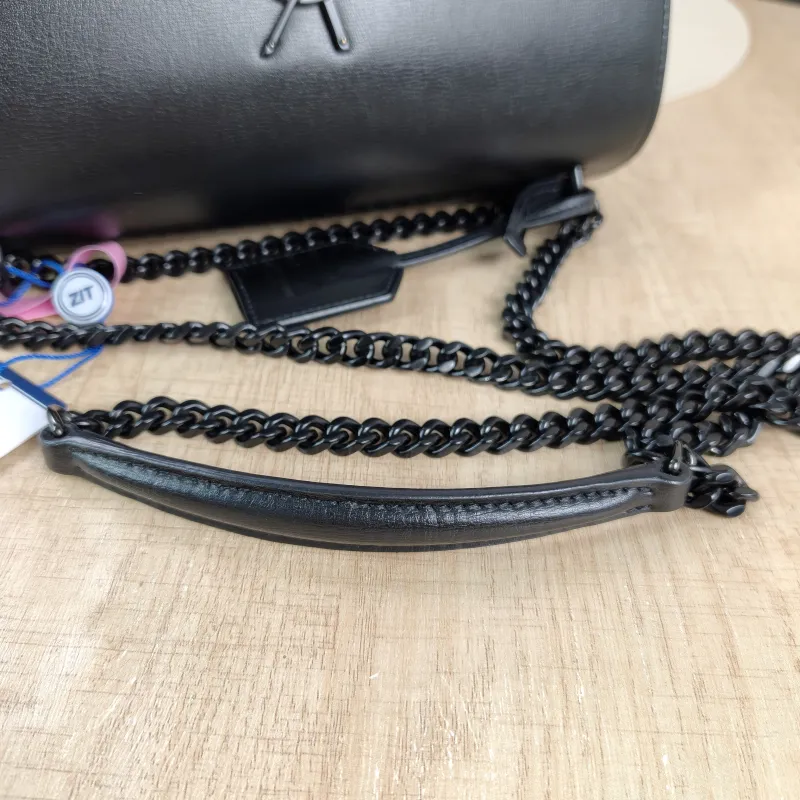 SAINT LAURENT Crossbody Bag SUNSET Black Calfskin Medium22 × 6.5 × 16 cm — detail view 3 of 13
