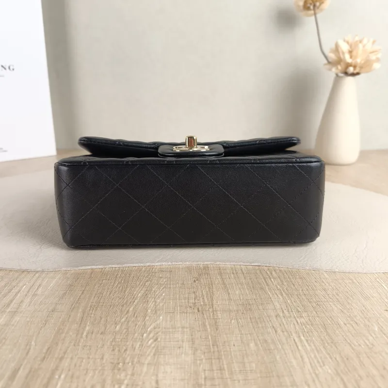 Chanel Crossbody Bag Classic Flap Large Mini CF Mini Black SL ambskin mini 20 × 6 × 12 cm — cover view 5 of 6