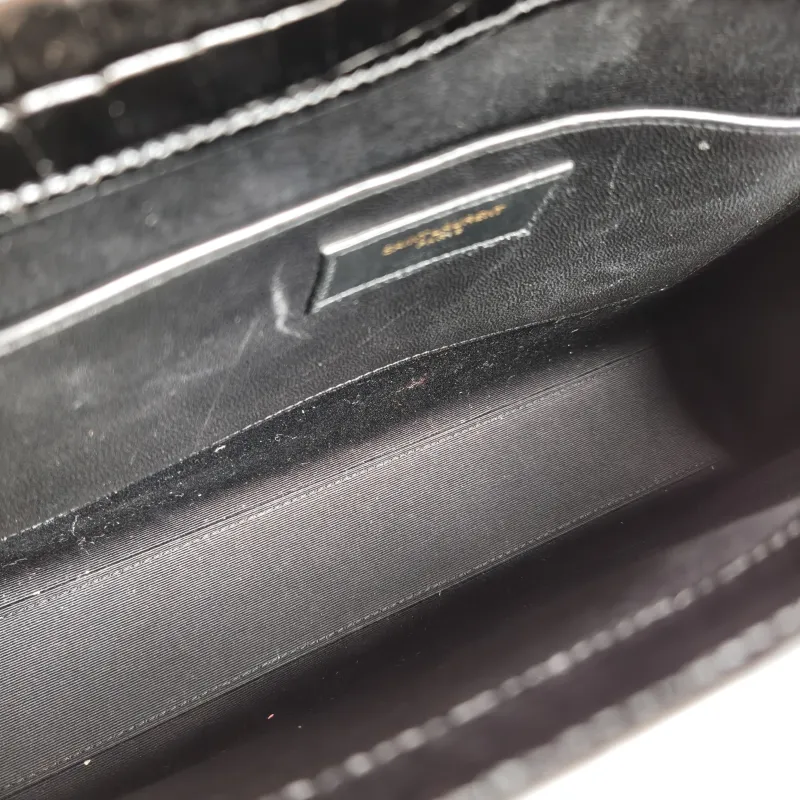 SAINT LAURENT Shoulder Bag MANHATTAN Black Calfskin Medium29 × 7.5 × 20 cm — detail view 5 of 12