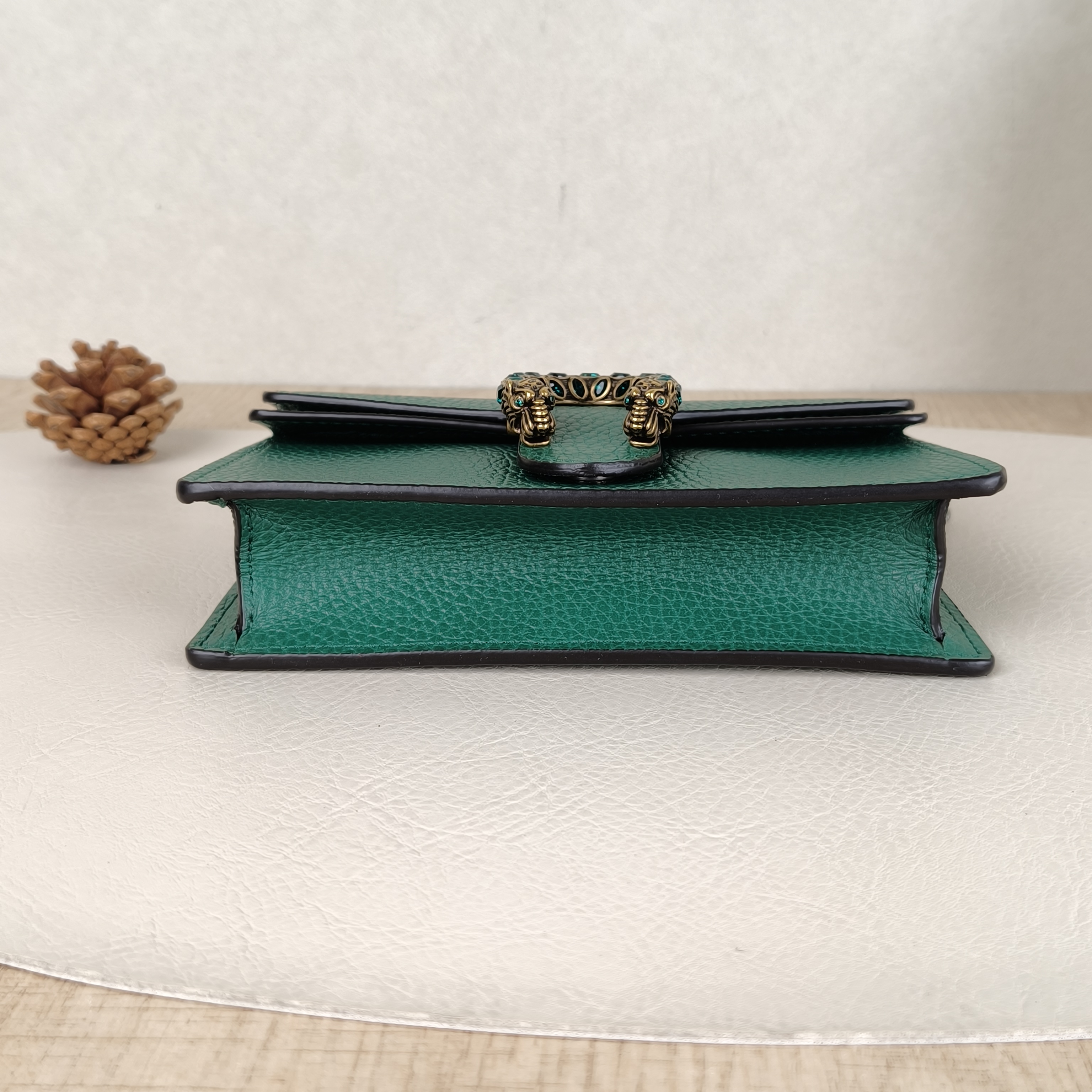 GUCCI Crossbody Bag Dionysus Green Calfskinmini16.5 × 4.5 × 10 cm — cover view 3 of 6