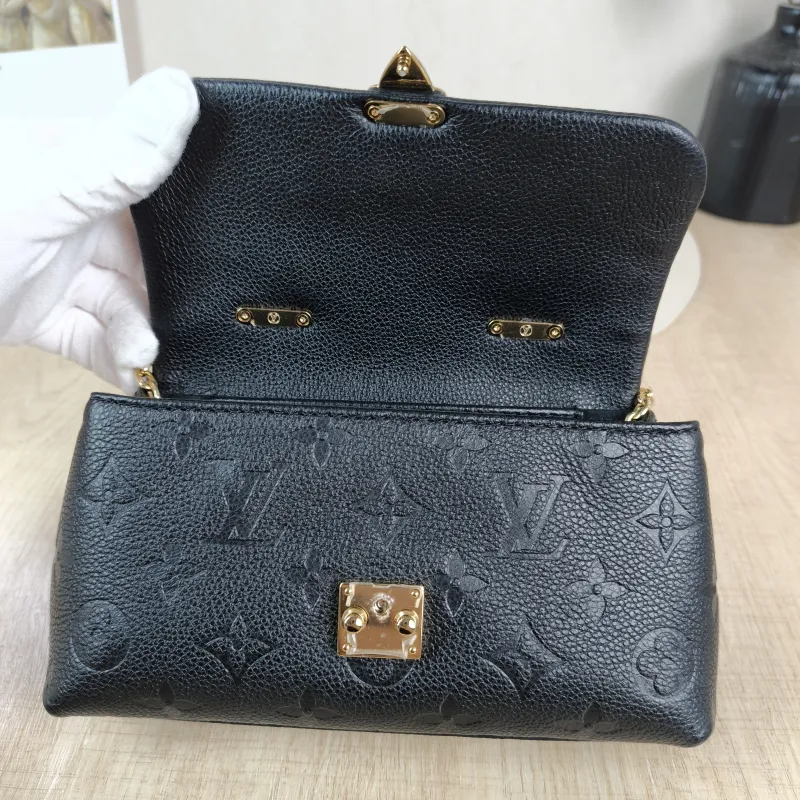 Louis Vuitton Crossbody Bag MADELEINE Black Monogram Empreinte Embossed Calfskin nano 21 × 6 × 12.5 cm — detail view 11 of 14