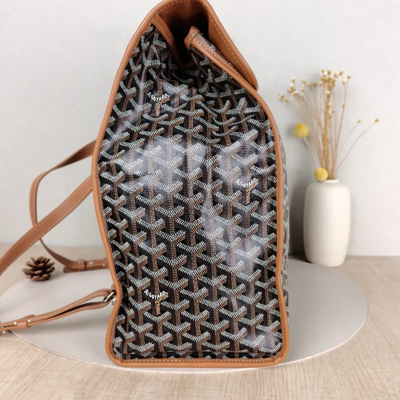 GOYARD Backpack SAINT LEGER Backpack Brown PVC One Size 34 × 15 × 37 cm — detail view 1 of 11