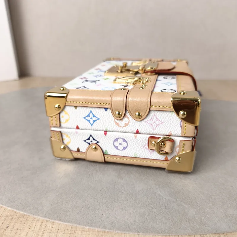 Louis Vuitton Crossbody Bag PETITE MALLE Box Multicolore PVC Mini 20 × 6 × 12.5 cm — detail view 4 of 14
