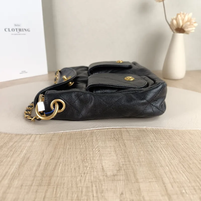 Chanel Shoulder Bag 25p hobo Black Grained Calfskin Small 24 × 5 × 19 cm — detail view 11 of 12