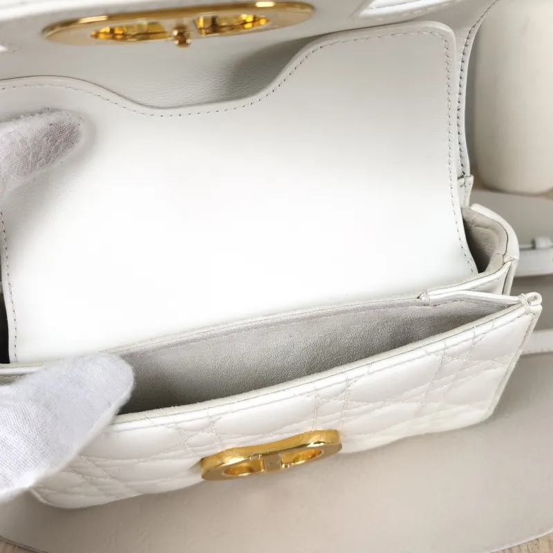 DIOR Crossbody Bag Jolie Top Handle Pearl Crossbody Bag White Calfskinmini19 × 7 × 12 cm — detail view 7 of 14
