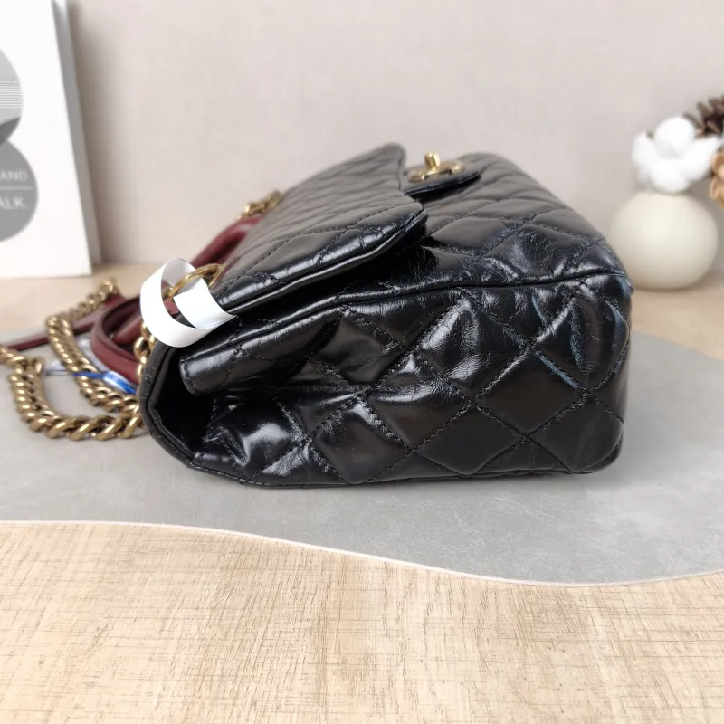 Chanel Top Handle Bag Top Handle Bag Black Calfskin 30 × 8 × 17.5 cm 19 — detail view 9 of 13