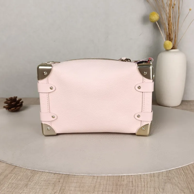 Louis Vuitton Crossbody Bag Side Trunk Box Pink Calfskin Small 18 × 8 × 12.5 cm — cover view 2 of 5
