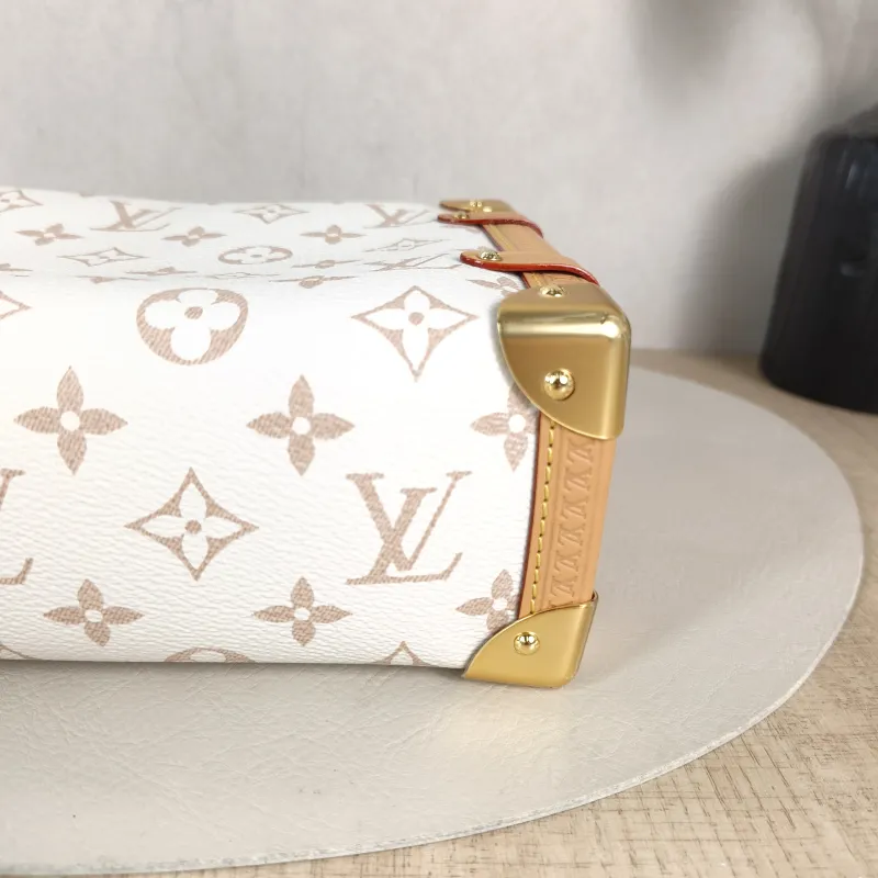 Louis Vuitton Crossbody Bag Side Trunk Box · Black PVC Medium 23.5 × 8.5 × 16 cm — detail view 9 of 11