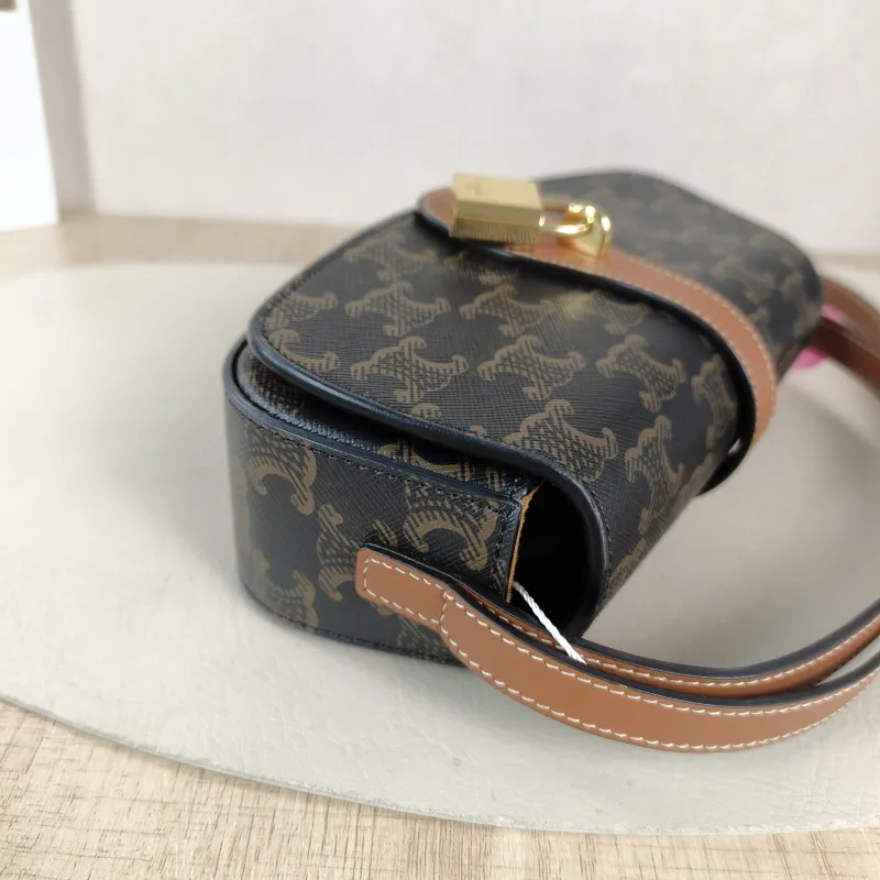 CELINE Crossbody Bag TABOU Monogram PVC Mini 18 × 5 × 8 cm — detail view 10 of 11