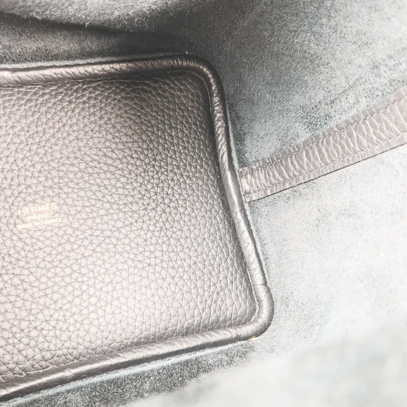 Hermès Top Handle Bag Picotin Lock 18 18 Black Taurillon Clemence TC Calfskin Small 18 × 13 × 19 cm B — detail view 9 of 11