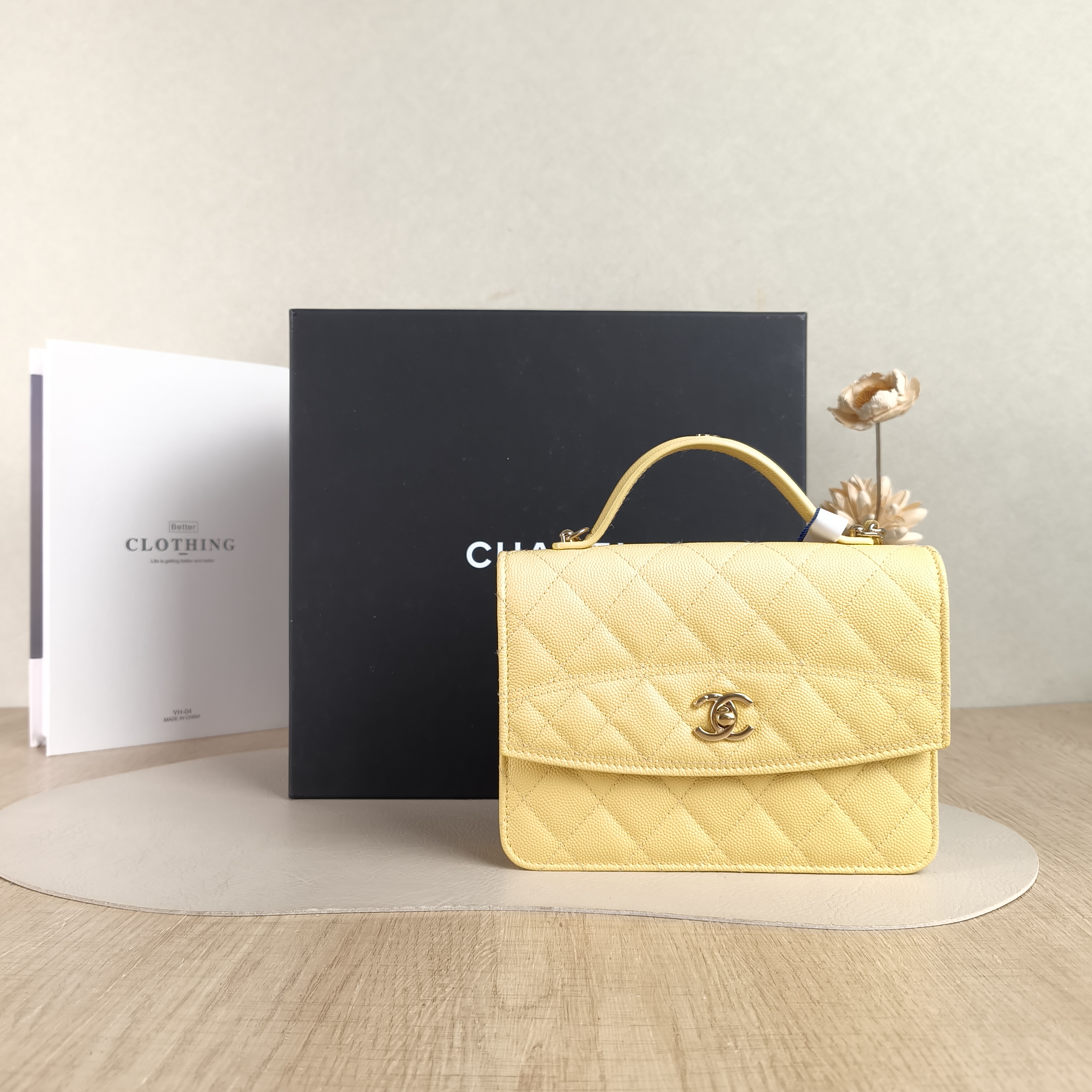 Chanel Backpack Backpack Yellow Grained Calfskin One Size18.2 × 5 × 14 cm — cover view 5 of 6