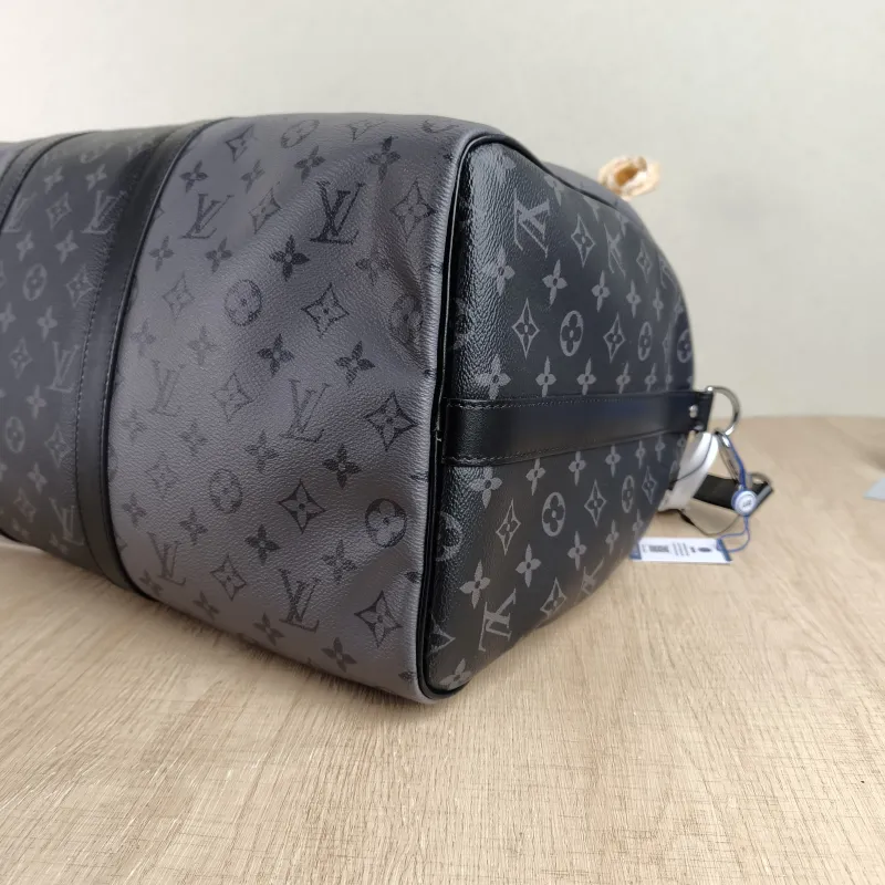 Louis Vuitton Crossbody Bag Keepall 50 Shoulder Strap Edition Black · Grey PVC One Size50 × 23 × 29 cm — detail view 6 of 11