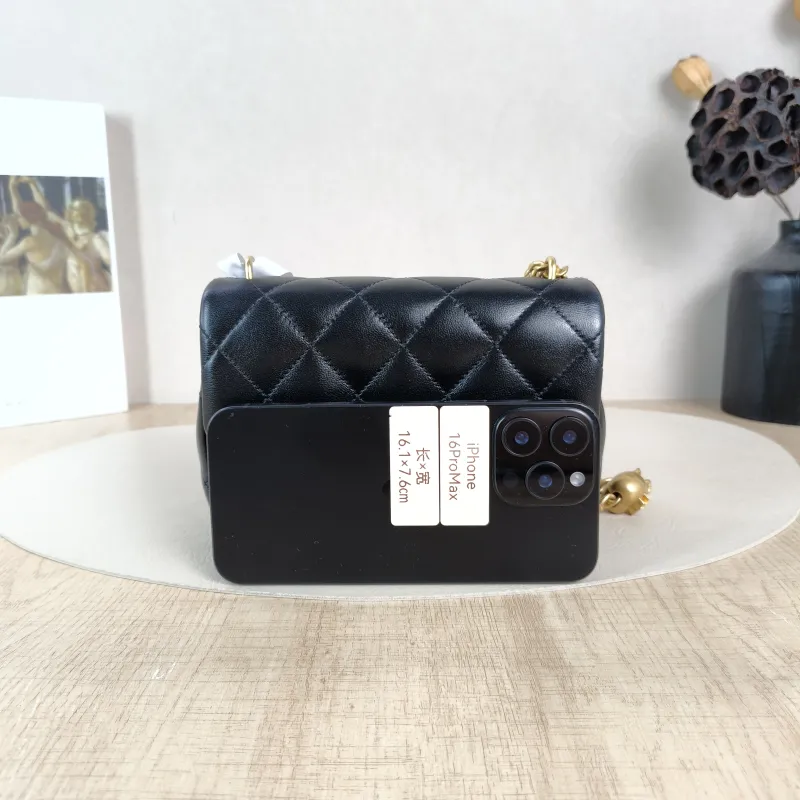 Chanel Crossbody Bag Classic Flap Mini CF Mini Lambskinmini17 × 8 × 13.5 cm — cover view 2 of 6