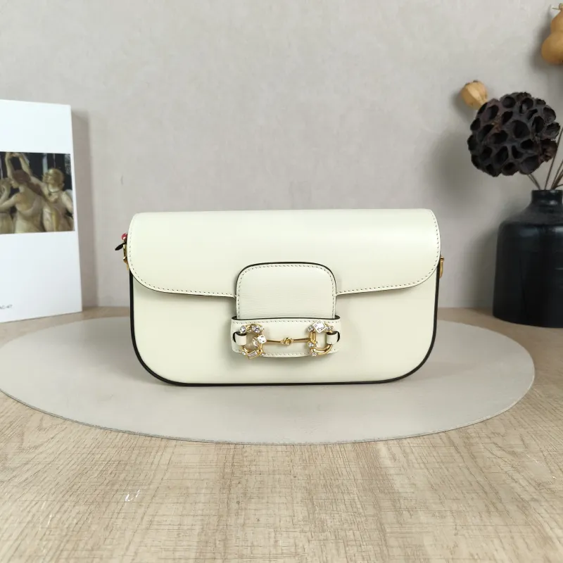 GUCCI Crossbody Bag Horsebit 1955 Horsebit Small Yellow Calfskin Small24 × 5.5 × 13 cm