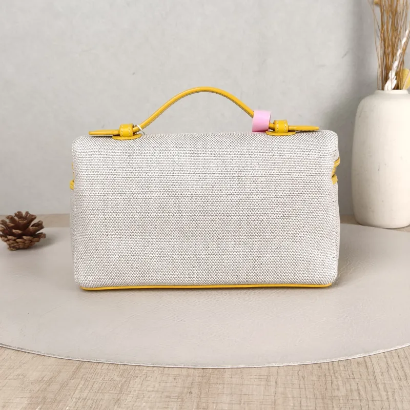 Loro Piana Crossbody Bag Extra Pocket L19 Yellow Beige Canvas One Size 19 × 7 × 11.5 cm — cover view 5 of 5
