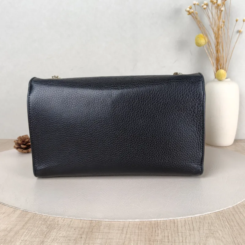 GUCCI Crossbody Bag Crossbody Bag Black Calfskin One Size 25.5 × 8 × 16 cm — cover view 4 of 5