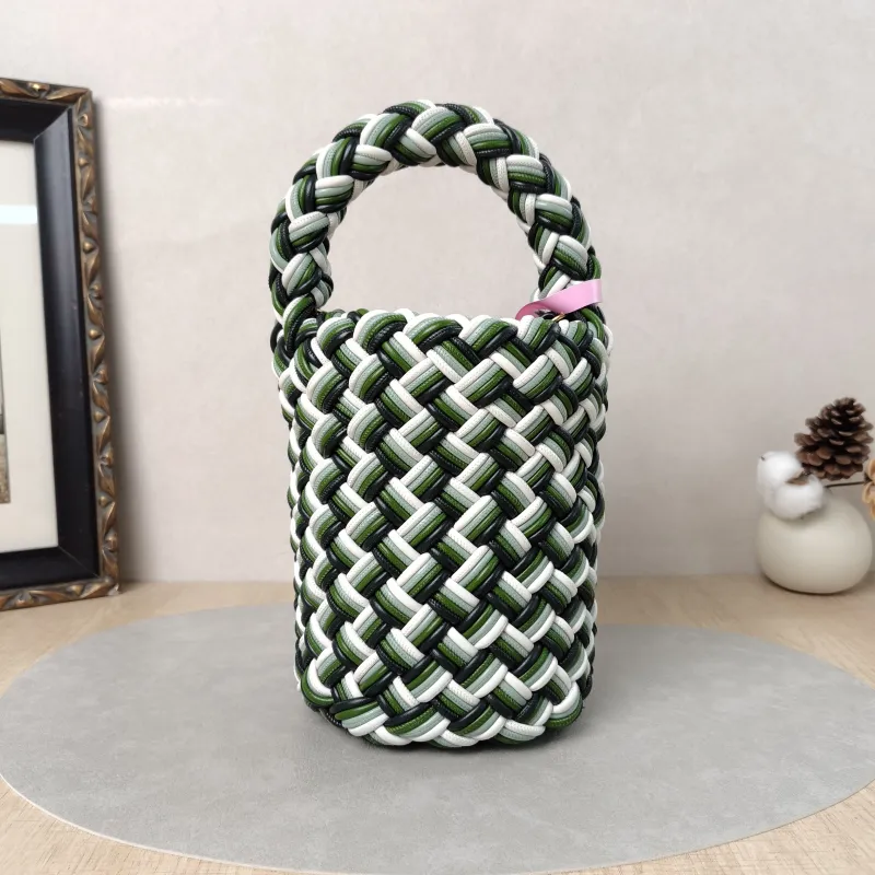 Bottega Veneta Shoulder Bag Kalimero Woven Bucket Bag Colorblock Lambskin One Size15 × 15 × 20 cm — cover view 5 of 5