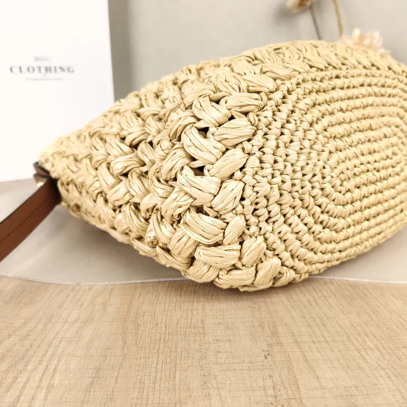 PRADA Shoulder Bag Bucket Bag Brown Woven One Size27 × 14 × 25 cm — detail view 7 of 13