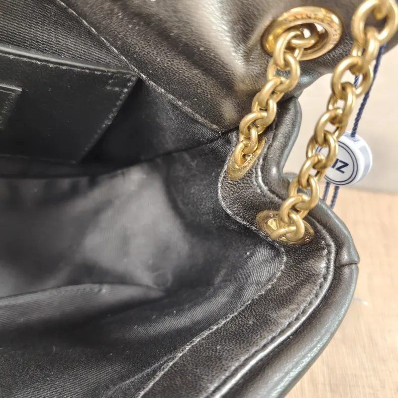 SAINT LAURENT Crossbody Bag Jamie 4.3 Chain Bag Black SL ambskin Mini 20 × 7 × 12 cm — detail view 8 of 14