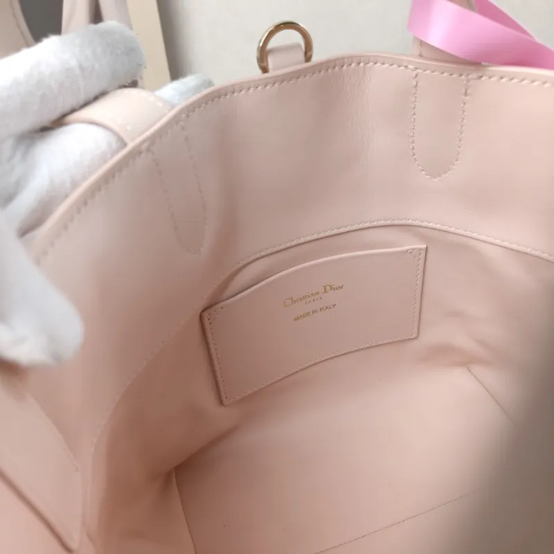 DIOR Top Handle Bag TOUJOURS Edition Pink Calfskin Small 18.5 × 12 × 18.5 cm — detail view 11 of 14