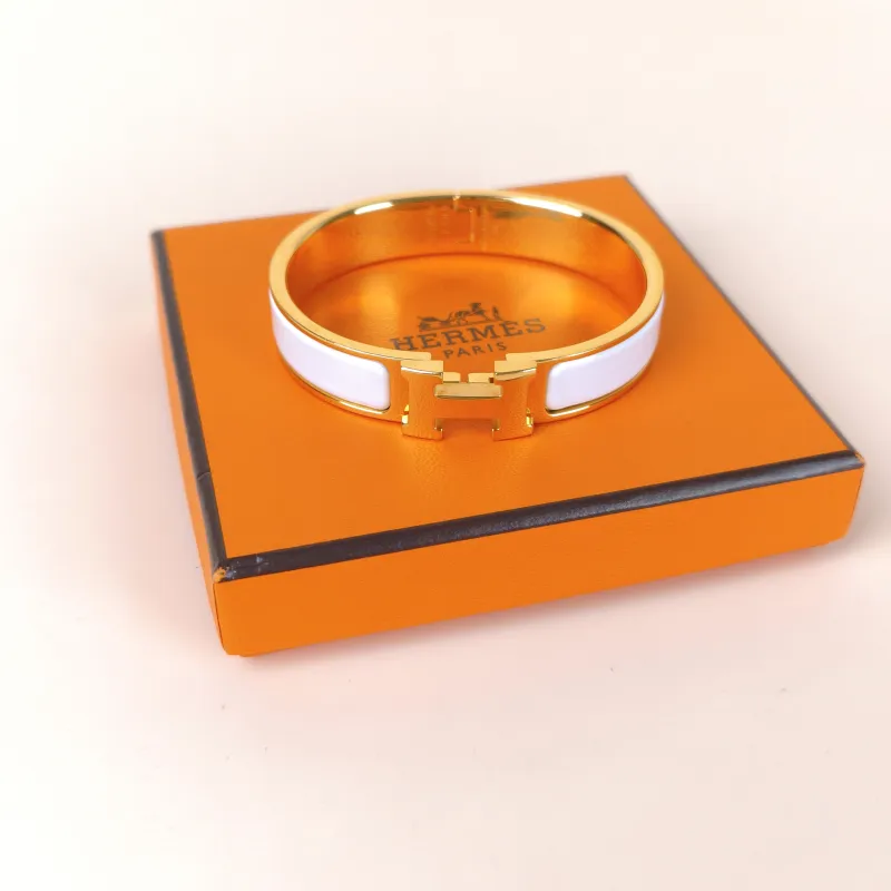 Hermès Bangle Clic HB angle White One Size 15.9cm — cover view 4 of 9