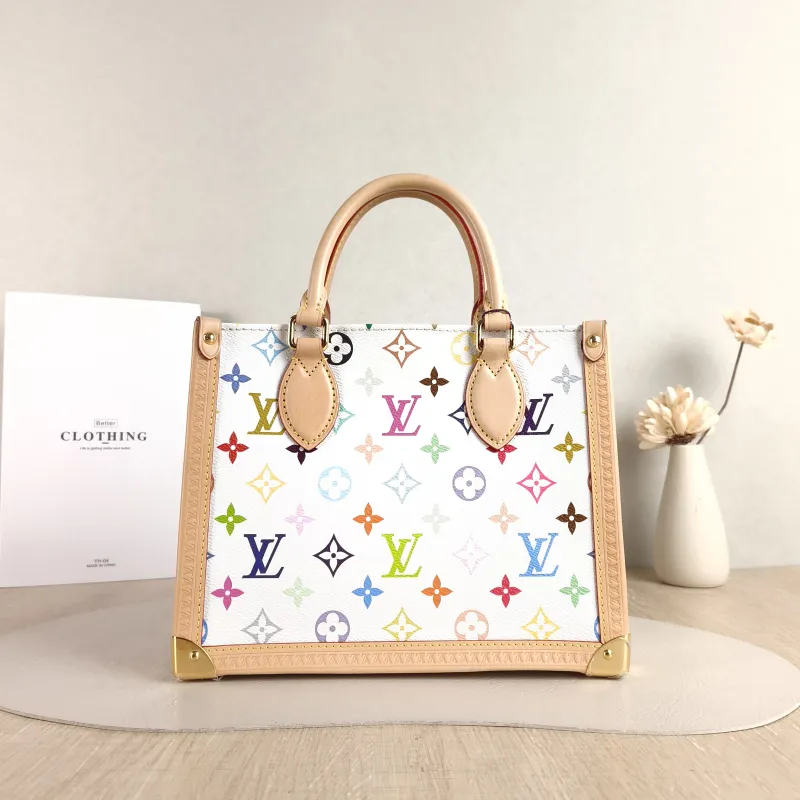 Louis Vuitton Shoulder Bag Onthego Multicolore PVC Small 25 × 11.5 × 19 cm