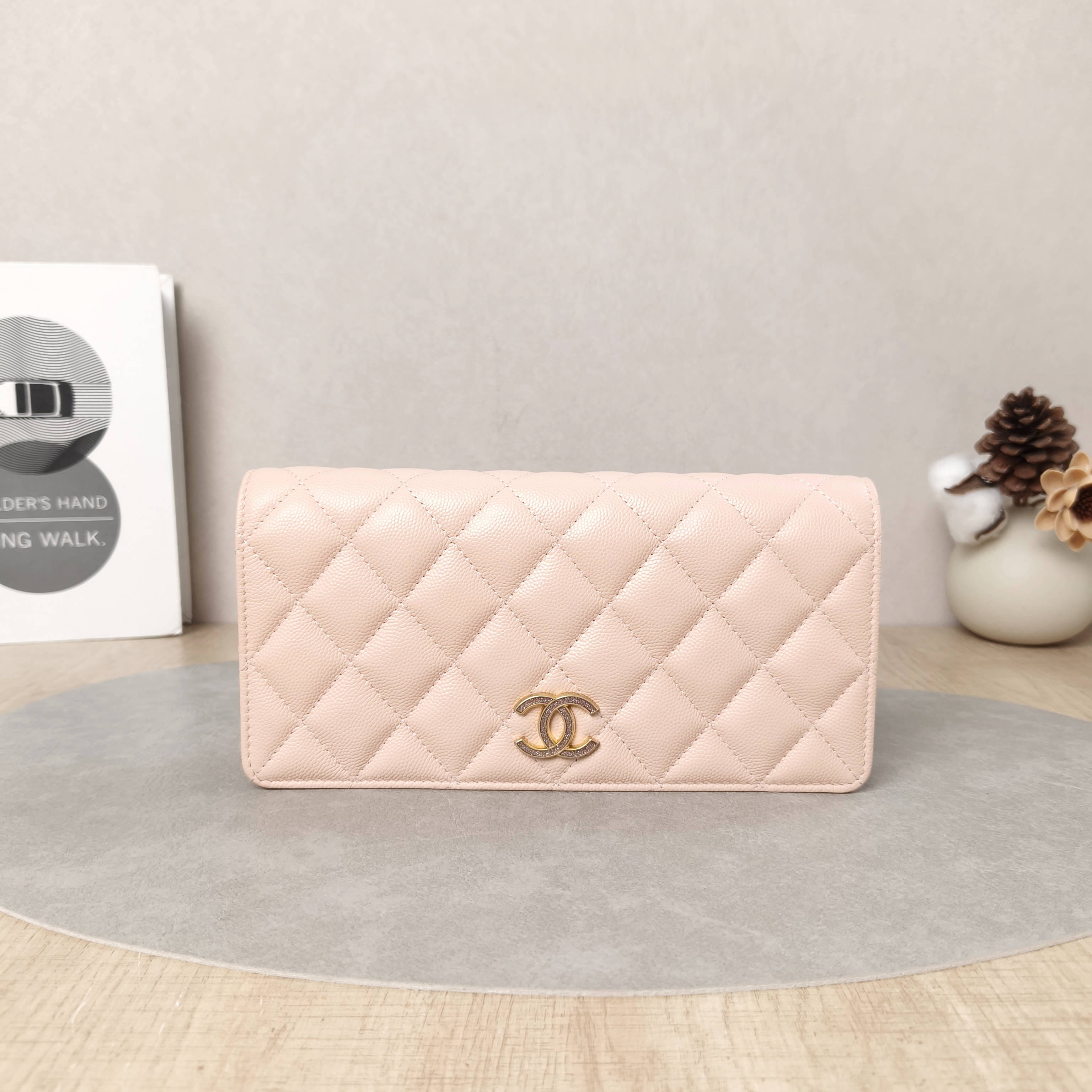 Chanel Crossbody Bag CF WOC Pink Grained Calfskin One Size22 × 4 × 11 cm