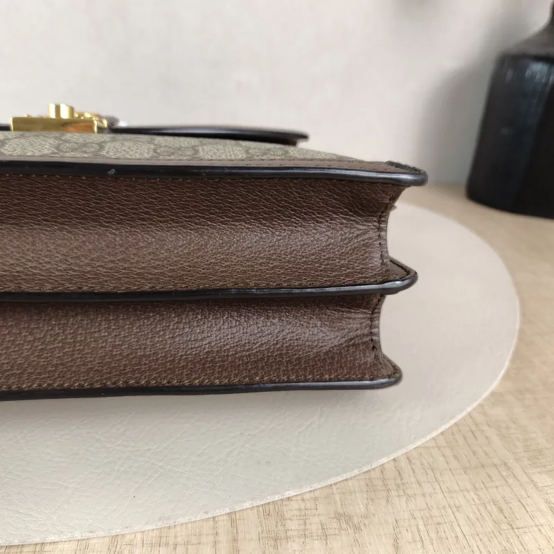 GUCCI Top Handle Bag Ophidia GG Messenger Bag Monogram PVC Medium 25 × 7 × 17.5 cm — detail view 1 of 13