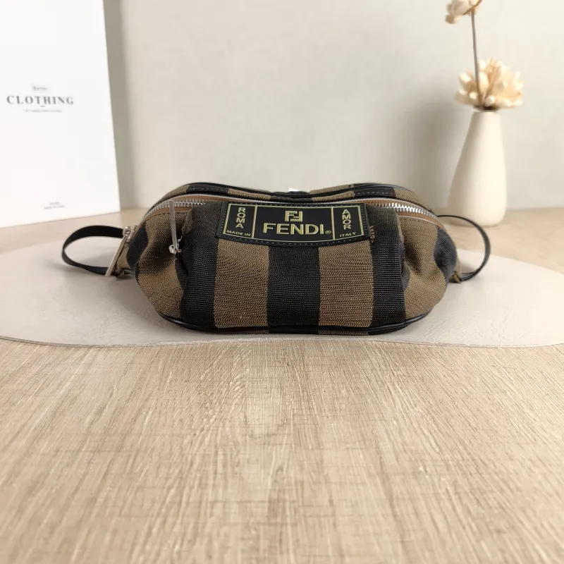 FENDI Belt Bag Belt Bag Monogram Canvas One Size 27 × 5.5 × 13 cm — cover view 3 of 5