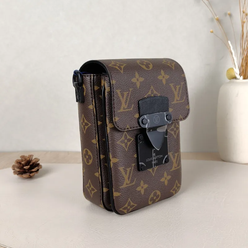 Louis Vuitton Crossbody Bag S-Lock Vertical Box Monogram PV Cmini12 × 7 × 19 cm — cover view 4 of 5