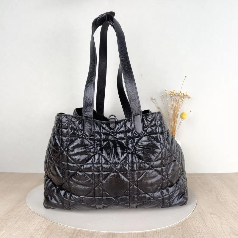 DIOR Top Handle Bag TOUJOURS Black Calfskin Large37 × 21 × 27 cm — cover view 3 of 5