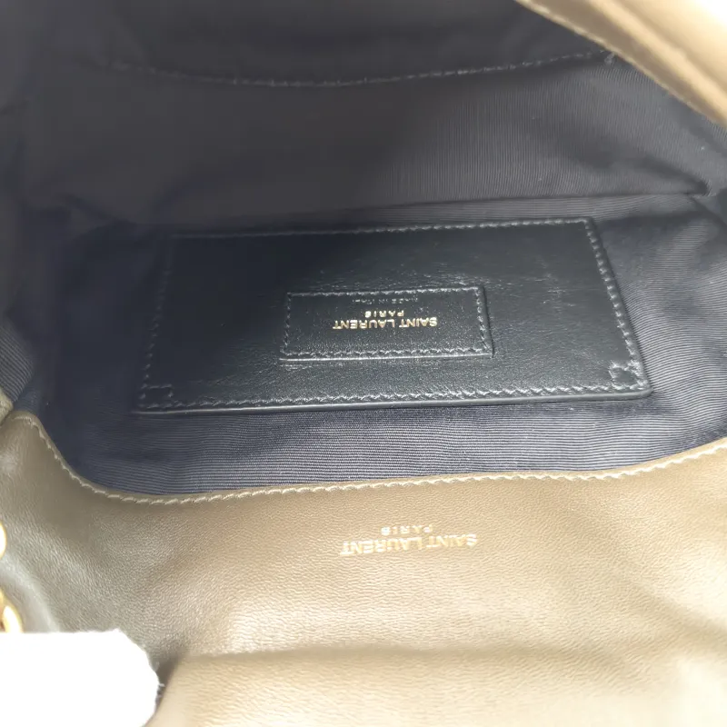 SAINT LAURENT Crossbody Bag Jamie 4.3 Chain Bag Green Lambskin Mini 20 × 7 × 12 cm — detail view 6 of 11