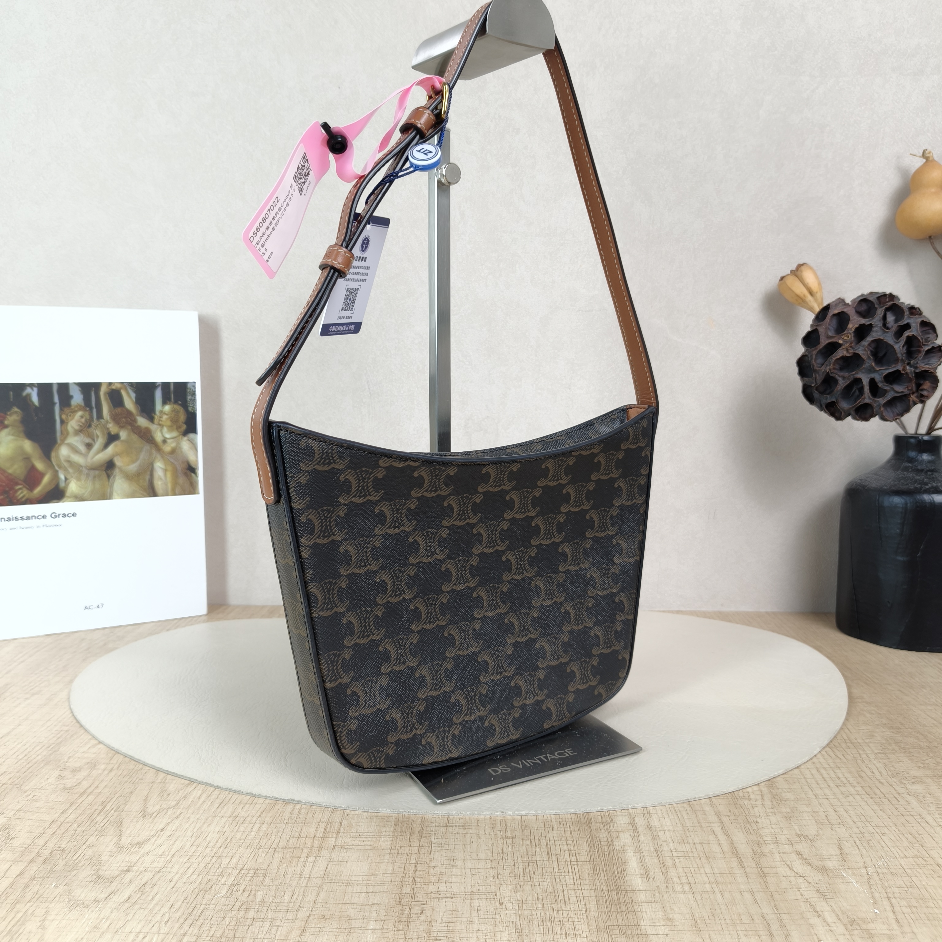 CELINE Shoulder Bag Croque Hobo Monogram PVC Medium18.5 × 2 × 15.5 cm — cover view 2 of 5